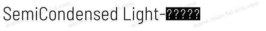 SemiCondensed Light字体转换